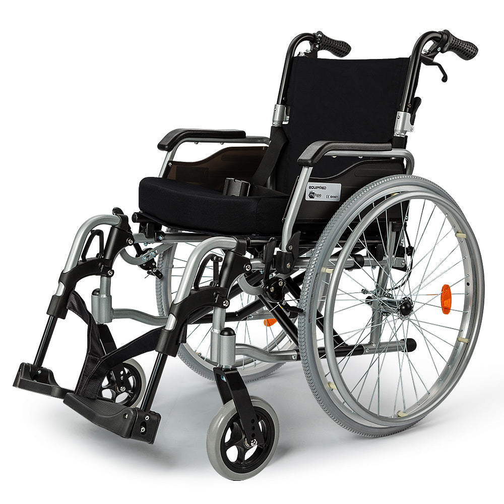 EQUIPMED 24" PORTABLE MOBILITY AID WHEELCHAIR