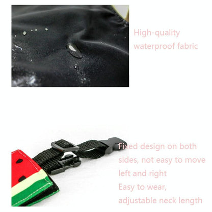 Refreshing Avocado Pet Scarf Three-Layer Thickened Waterproof Saliva Towel - Size Xl
