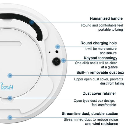 Smart Household Vacuum Cleaner - 1800pa Suction - Ca0380H