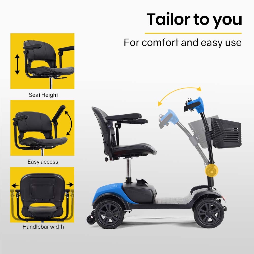 EQUIPMED PORTABLE SMARTRIDER ELECTRIC MOBILITY SCOOTER