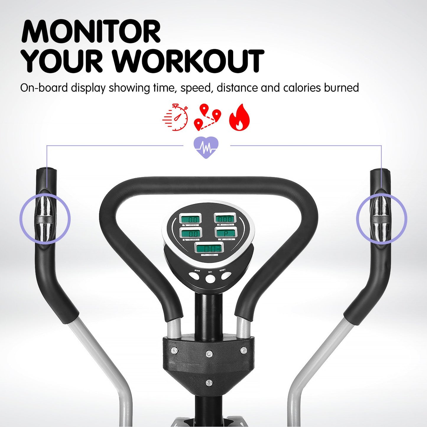 POWERTRAIN 6 IN 1 ELLIPTICAL MULTI FUNCTION CROSS TRAINER