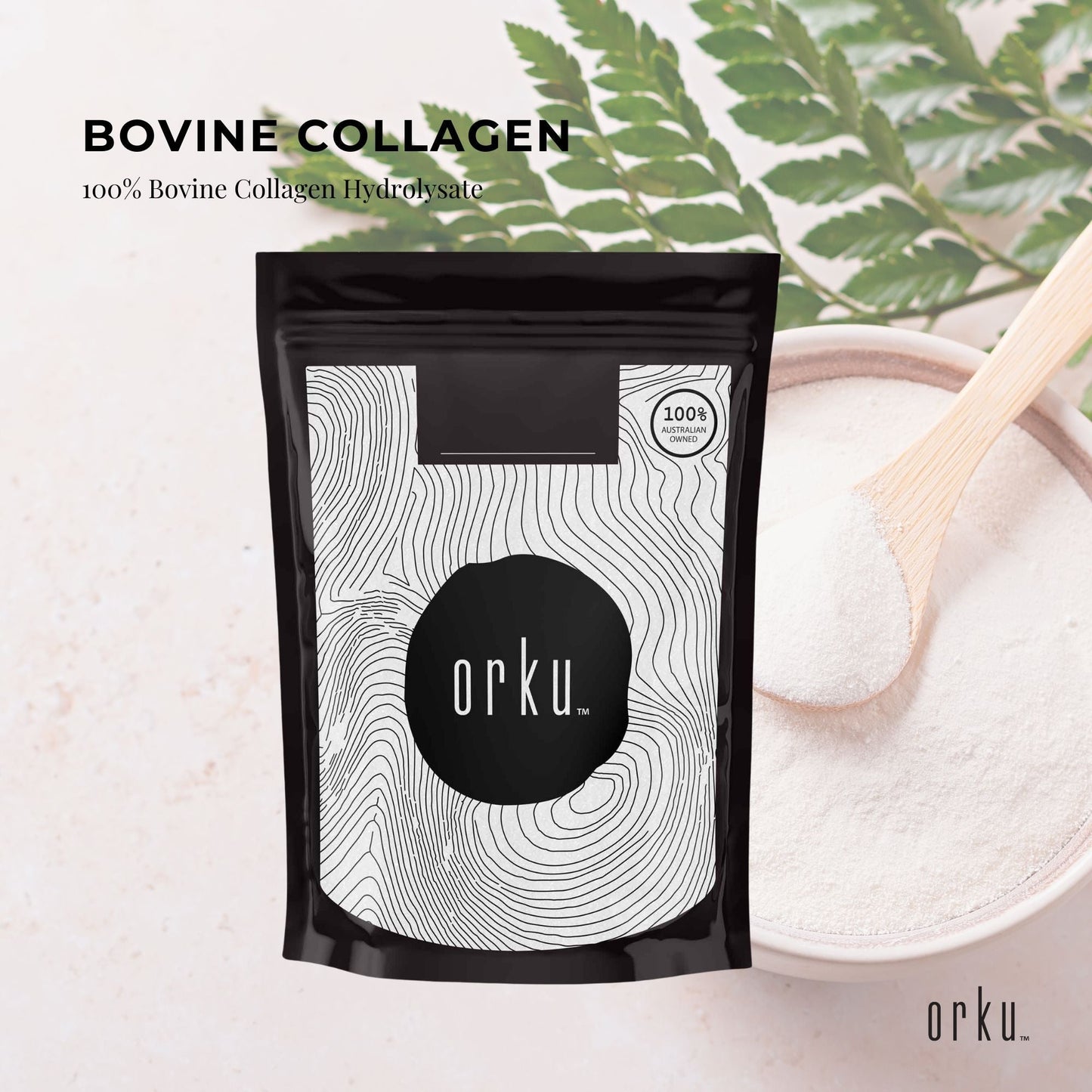COLLAGEN POWDER - BOVINE HYDROLYSATE PROTEIN PEPTIDE SUPPLEMENT